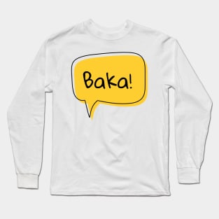 Anime Baka Text Cloud Long Sleeve T-Shirt